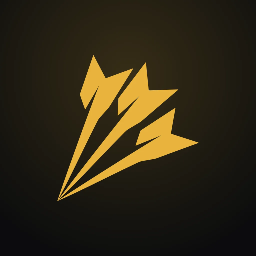Avatars, Gold on ink, square